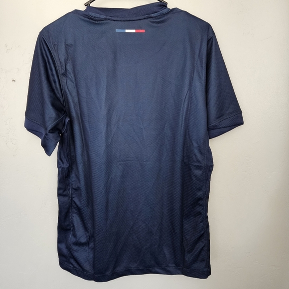 Nike NWT Men's Small Paris Saint-Germain Navy Blue Soccer Jersey Short Sleeve - Picture 8 of 8
